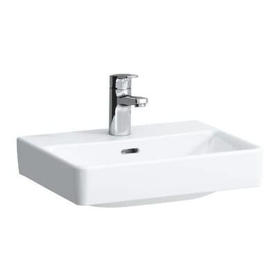 LAUFEN Pro S countertop washbasin 45 cm with tap hole and overflow H8169610001041