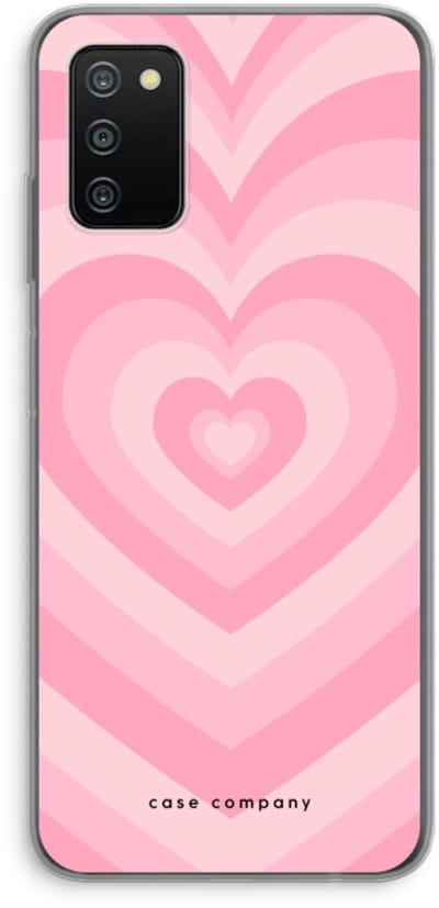 Case Company® - Hoesje geschikt voor Samsung Galaxy A03S hoesje - Hart Roos - Soft Cover Telefoonhoesje - Bescherming aan alle Kanten en Schermrand