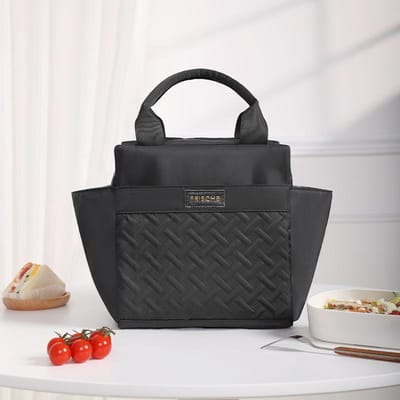 Sac à déjeuner portable pour femme Grande boîte à déjeuner à double couche Convient pour le travail Boîte à déjeuner isotherme et étanche à double compartiment