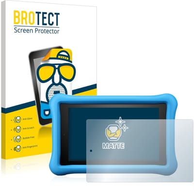 BROTECT - Screenprotector voor Amazon Fire HD 8 Kids Edition 2018 (8. Gen.) - Folie Beschermfolie matte 2 Stuks