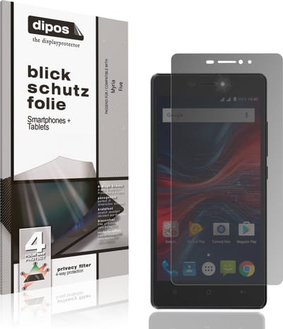 dipos – Matte Privacy Screenprotector geschikt voor Myria Five | Anti-Spy Beschermfolie
