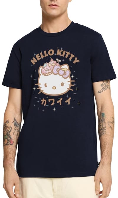 Hello Kitty Kawaii Stijlen Met Sterren Premium T Shirt Heren