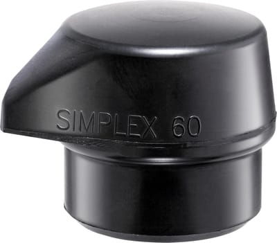 Halder SIMPLEX Impact Insert Rubber Samenstelling, Zwart, 80S