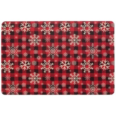 Unique living - Placemat Ice crystal 30x45cm red