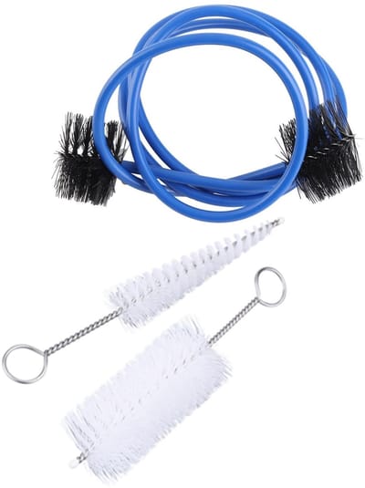 Dailygoods- Trompetreinigingsborstels 3-in-1 Set - Zachte Borstel - Duurzaam Materiaal - Lichtgewicht - Metalen Handgreep - Professionele Reiniging - Trompetreinigingsset
