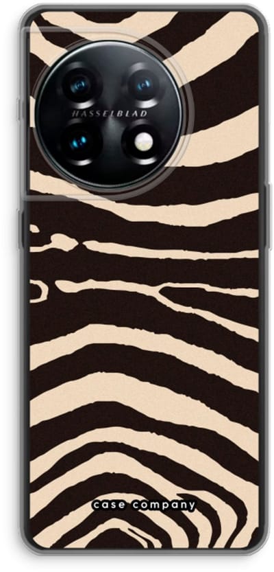 Case Company® - Hoesje geschikt voor OnePlus 11 hoesje - Arizona Zebra - Soft Cover Telefoonhoesje - Bescherming aan alle Kanten en Schermrand