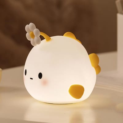 Daity Lantaarnvis schattig cartoon kinderkamer nachtlampje - visvormig ontwerp veilige siliconen zachte LED nachtlampje - geschikt voor kinderkamerdecoratie