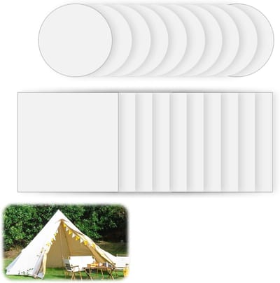 Set van 20 Transparante Plakbanden voor Tentreparatie, Waterdichte Opblaasbare Matras en Speelgoed, Ideaal voor Meubels en Kayaks