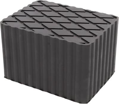 Robuust Rubberen Pad voor Hefbruggen - Bescherming voor Dorpels en Lakwerk (160x120x100 mm)