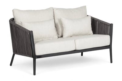 Belito® Ouddorp Loungebank 150 cm | Grey Rope | All-Weather