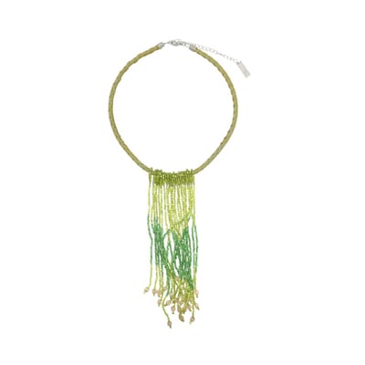 Behave - Gevlochten Ketting Groen - Trendy Accessoire voor Dames