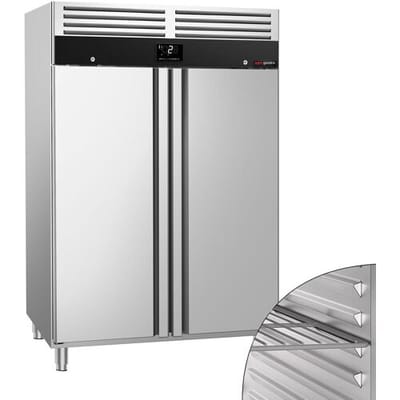 GGM Gastro Kühlschrank Edelstahl PREMIUM - GN 2/1 - 1200 Liter - mit 2 Türen