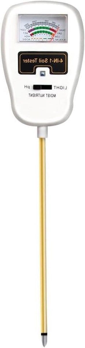 Bodemvochtmeter PH-Tester - Plantenmeter Vochtigheid - Plantenverzorging Binnen - 4-in-1 Multifunctioneel - 265 mm Lengte - Fotokleur