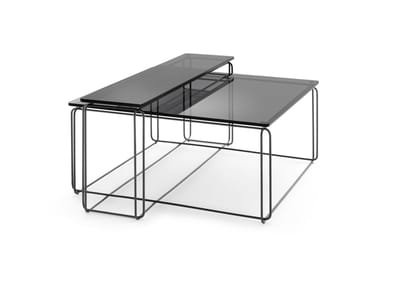 Freistil Rolf Benz - Freistil 182 Salontafel - Breedte/hoogte/diepte 80 x 36 x 80 cm - zwart