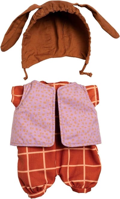 Poppenkleding Set - Babypop Outfit - Poppen Verzorgen - Driedelige Set - 38 cm - Multi