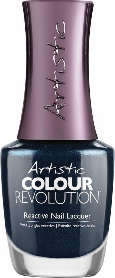 Artistic Nail Design Colour Revolution ' Lights, Camara, Dance ' ( Donker Blauw-Groen Teal Shimmer)