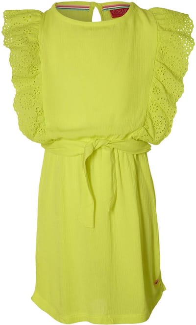Quapi meisjes mouwloze jurk Fancy Lemon Yellow - maat 92