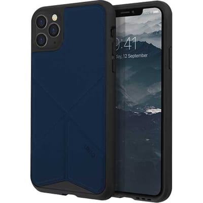 UNIQ Transforma Serie - iPhone 11 Pro Max Case - Niebieski - Magnetisch Standaard - Schokabsorberend