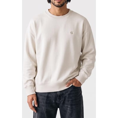 Calvin Klein Premium Terry Monogram Pant Chalk Taglia: L | Maglioni a maglia Outlet | Uomo