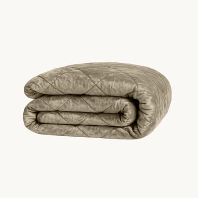 Y-NOT - Velvet Dekbed Zonder Overtrek 140x200 - Chenille - All Season - Zacht & Wasbaar - Taupe