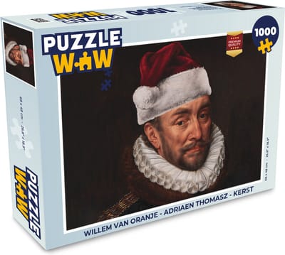 Puzzel Willem van Oranje - Adriaen Thomasz - Kerst - Legpuzzel - Puzzel 1000 stukjes volwassenen - Kerst - Cadeau - Kerstcadeau voor mannen, vrouwen en kinderen
