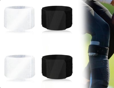 Scheenbeschermers - Beensteunen - Sport Stabiliteit - Verstelbare klittenband - 4 stuks - Zwart