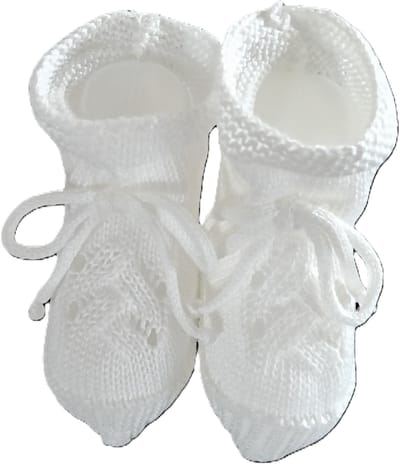 Mac Ilusion Baby slofje | met kabelpatroon | Crudo / creme | newborn