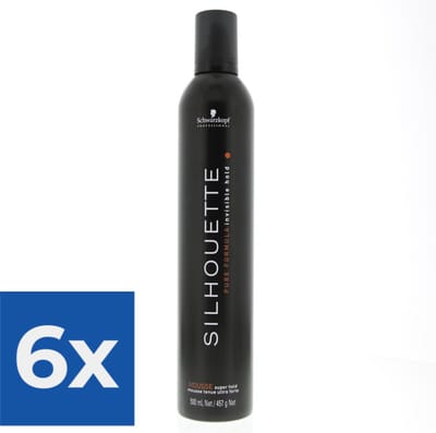 Schwarzkopf Professional - Silhouette Super Hold Mousse - 500ml - Voordeelverpakking 6 stuks