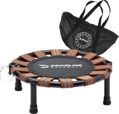 Mini Trampoline - Opvouwbare Fitness - Herstel Training - Compact Ontwerp - 45 cm Diameter - Zwart