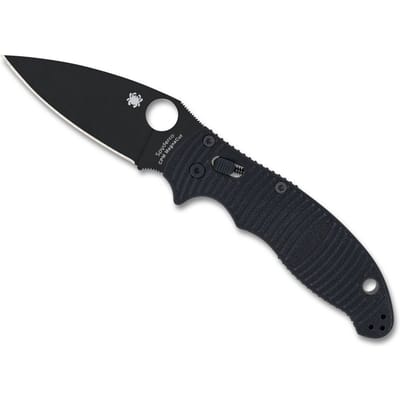 Spyderco Manix 2 Salt Black Black G10 CPM MagnaCut PE – Maximale Corrosiebestendigheid Met Ball Bearing Lock