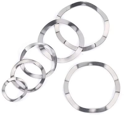 Dailygoods- Compressieringen Roestvrij Staal - Golfveren - Veerschijven - Sluitringen - Borgschijven - 100 Stuks M3x6x0.3mm