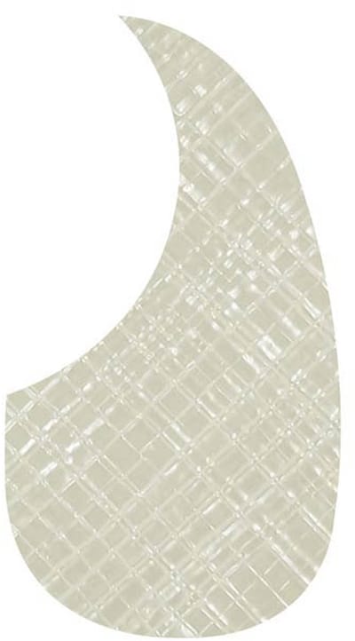 Boston AG-100-PWW Slagplaat Akoestische Gitaar Druppelvormig - Pearl White Webbing