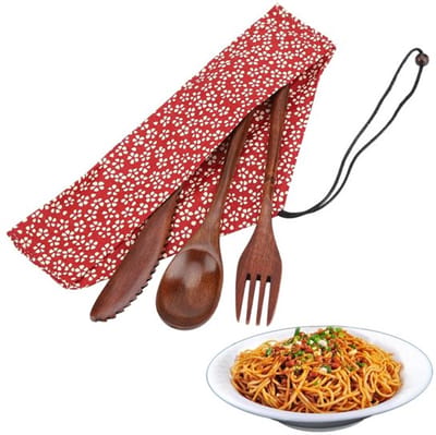 Allecto - Vintage houten bestek - Keuken - Duurzaam - Eetgerei