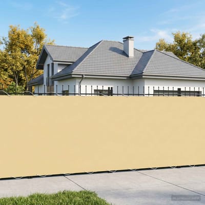 vidaXL - Balkon - Privacy - Scherm - 150 - x - 600 - cm - Stof - met - PU-coating - Zand
