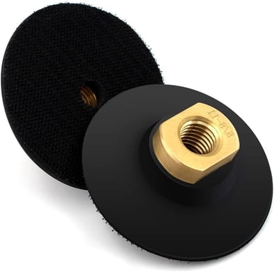 Rubberen Backer Pad - Haak En Loop - Rand Polijsten - Extra Flexibel Ontwerp - 3 Inch 2 Stuks - Zwart