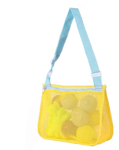 Opbergtas voor het strand kinderen– Opengewerkt schelpentasje – Reistas voor het strand – Transparante nettas – Strandtas van gaas – Zwemtas voor de zomer – Opvouwbare geweven tas – Ontworpen voor het opbergen schelpen, strandspeelgoed – 21x25x8cm