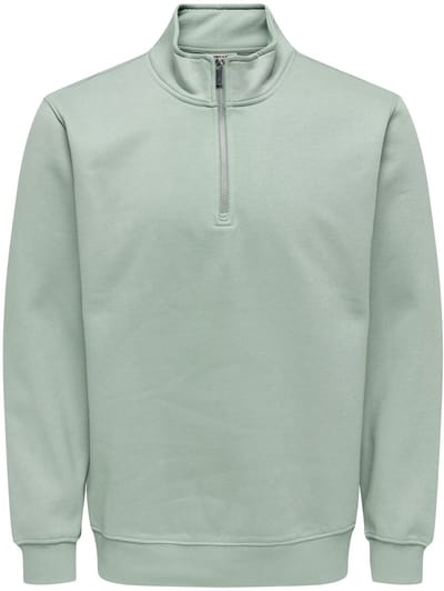 ONLY&SONS - ONSCONNOR REG HALF ZIP SWEAT NOOS - Heren - Sweaters