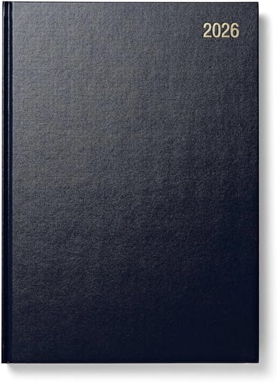 2024 Dagboek A4 Dag Per Pagina - Navy Kleur
