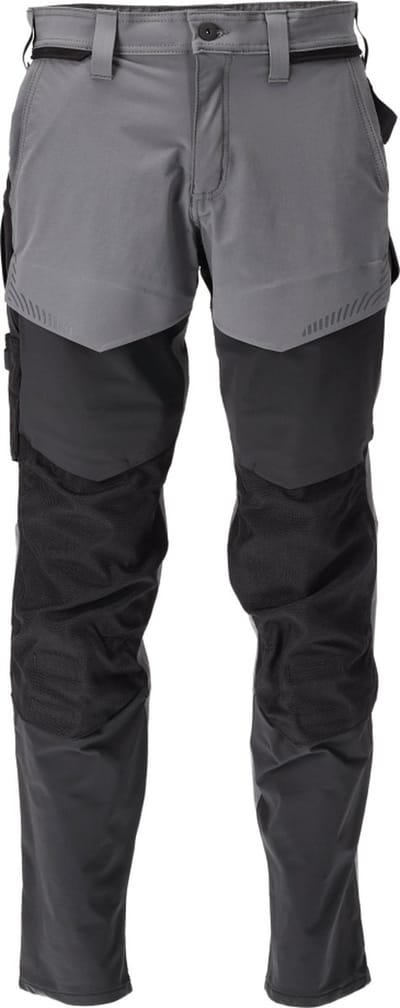 Mascot Customized Broek met kniezakken 22379-311 - steengrijs/zwart - C44 - 76