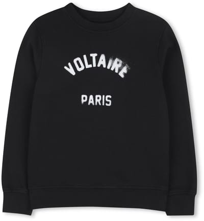 Zadig & Voltaire - Sweater logo - Black - Maat 140