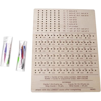 Tableau de Score de Jeu de Cartes Suivi de Score Portable Feuille Accessoires de Jeu de Cartes de Table Amusants pour Fête beige