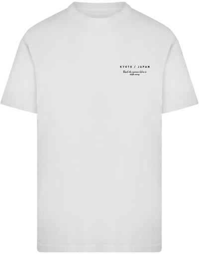 Mister Tee - Kyoto Japan Birds And Flowers Heren Tshirt - S - Wit
