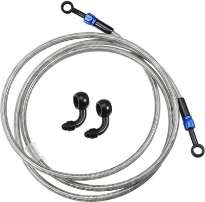 Dailygoods- Remslang 200cm - Hittebestendig - Slijtvast - Corrosiebestendig - Waterdicht - Verbeterde remgevoeligheid - Brandstofslang