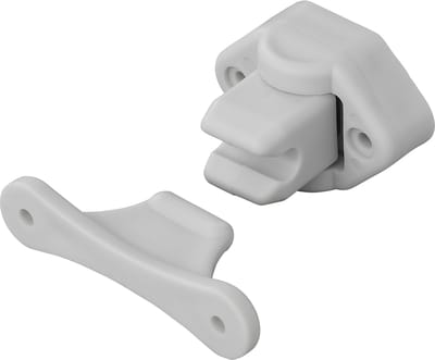 ProPlus Scharnierende Deurvanger - Camper Deurstop - Deurklem - Deurhouder - Simpele en Snelle Montage - Scharnierfunctie - Flexibele Caravandeurhouder - Universeel - Grijs