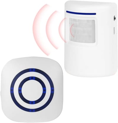 Draadloos Passage Alarm Systeem met PIR Bewegingssensor en Elektronische Ontvanger voor Winkel, Thuis en Garage - Effectieve Beveiliging en Geluidsmelding