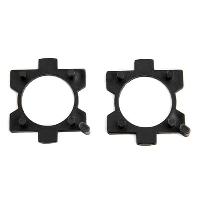 Lot de 2 adaptateurs d'ampoule de phare LED H7, support de fixation L08 pour Mazda CX5 CX7 black