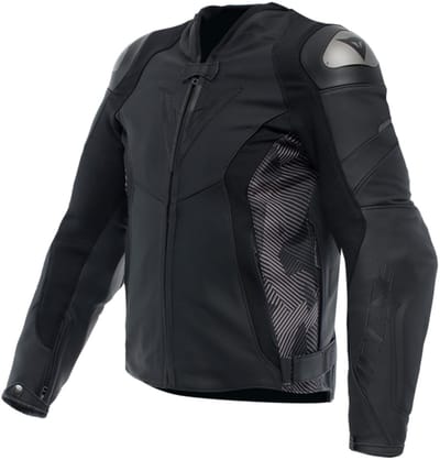 Dainese Avro Leren 5 Jas Zwart Antraciet - Jas