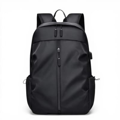 Laptop Rugzak 15.6 inch - Handbagage 40x30x14cm - Waterafstotend - Met USB Oplaadpoort - Ideaal voor Werk en School - Zwart
