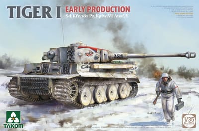 Takom Modelbouwpakket Militaire voertuigen - 2196 Sd.Kfz.181 Pz.Kpfw\.VI Tiger I Ausf. E - Vroege Productie - Tank Plastic - 1:35 - Modelbouw