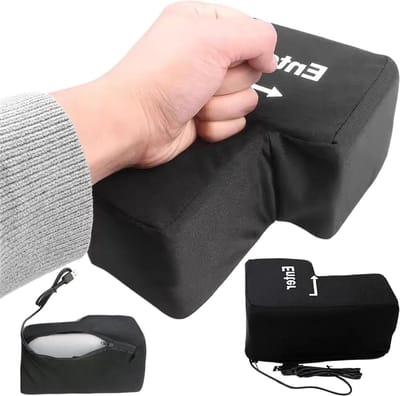 Grote Enter Knop - USB Sneltoets - Stress Verlichten - Zachte Stof - 16 cm - Zwart
